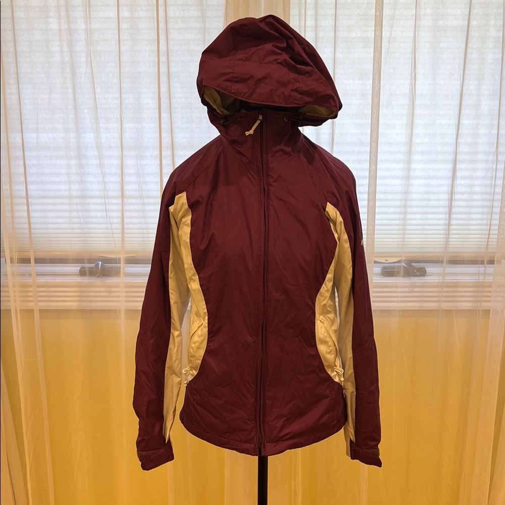 Women's Purple and White Rain Jacket